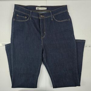 Levi's perfectly slimming 512 bootcut jeans 12‎ blue denim dark wash womens 4631